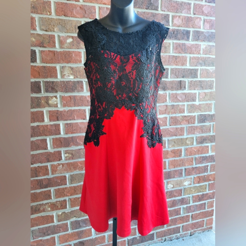 Melrose red and black dress size 6